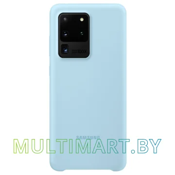 Чехол Samsung Silicone Cover для Galaxy S20 Ultra (голубой)